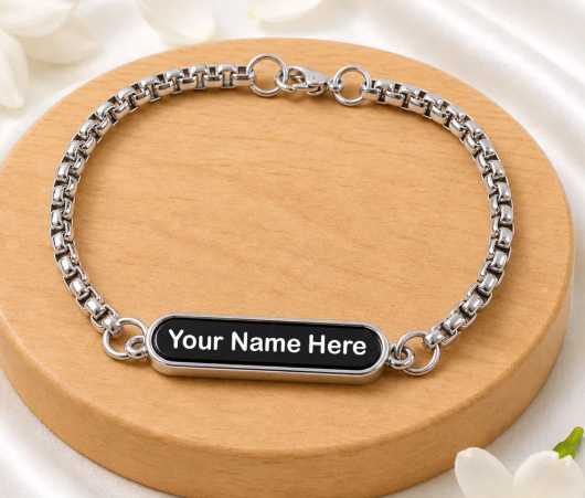 Personalized Silver Bracelet - Elevate Your Style!